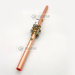 600 Psi Three port Medical Lockable Line Valve with Extended Type K Copper-Tube Ends