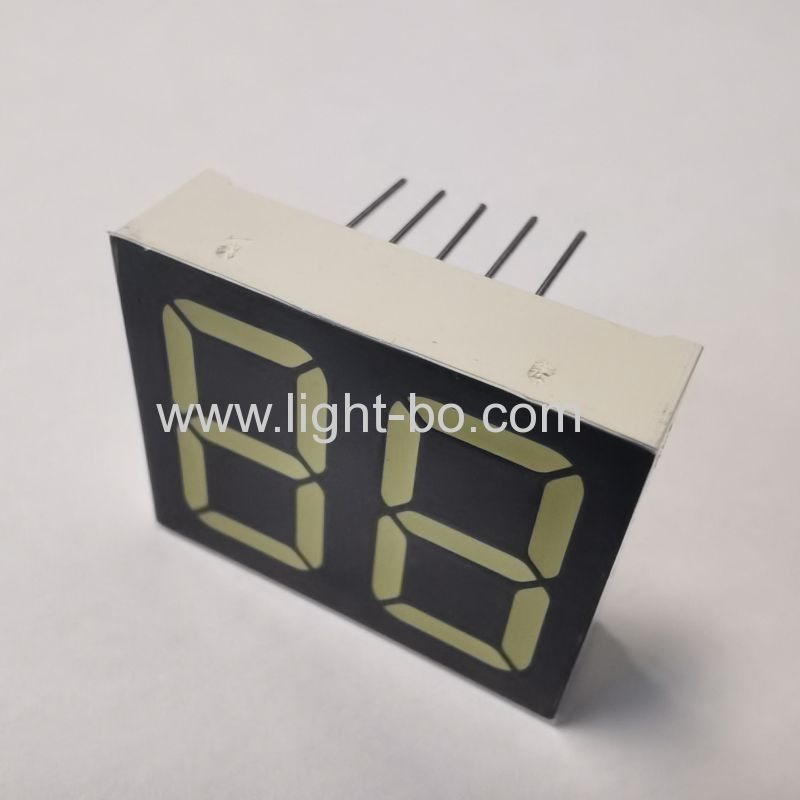 display LED ultra bianco a 2 cifre da 16 mm a 7 segmenti, anodo comune con cifre a zero gradi