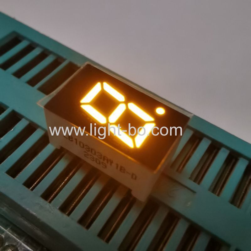 tek haneli 7.62mm (0.3 inç) kehribar 7 segment led ekran ortak katot davlumbaz için