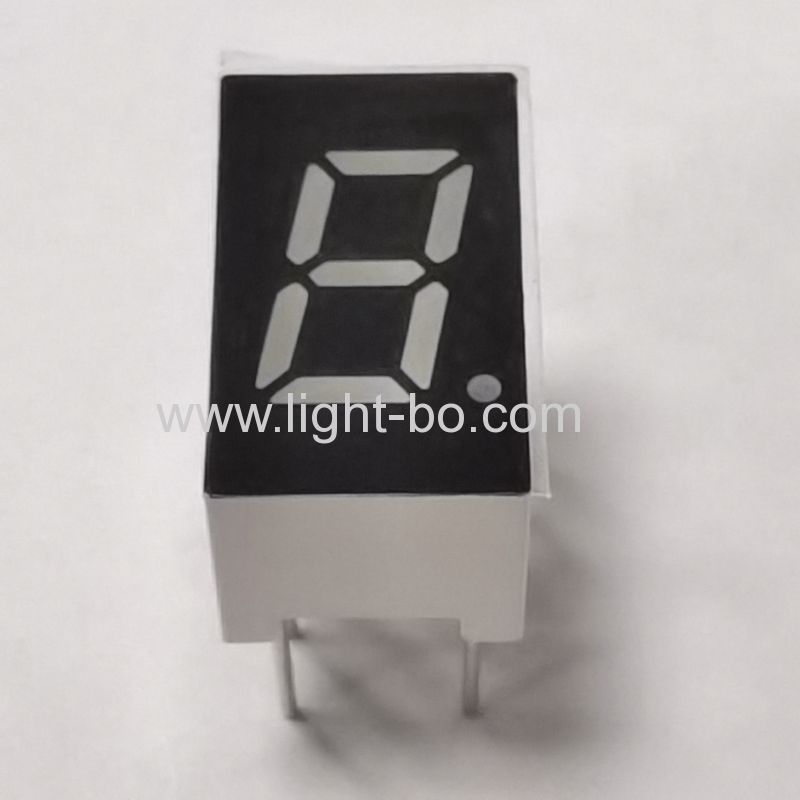 Cátodo comum com display LED âmbar de 7 segmentos de dígito único de 7,62 mm (0,3 polegadas) para exaustor