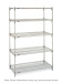 Chrome finish shelf one of light duty rack