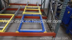 Push back rack one of heavy duty racks