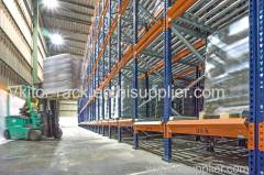 Pallet flow rack one of heavy duty racks