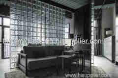 50*100*200mm casting glass bricks with holes interior decoration building glass blocks wall partition
