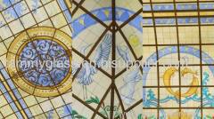 stained glass suppliers price tiffany cathedral glass ceiling dome art decoration