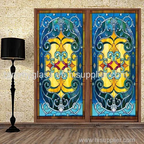 Custom American Style China Tiffany stained Art Church Glass For Door And Window Lighting Decorative Glass