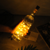 Night lights handmade glass bottle lamp girl's heart room party decoration led string light