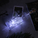 Night lights handmade glass bottle lamp girl's heart room party decoration led string light