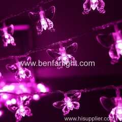 holiday christmas wedding room curtain decoration light led butterfly string light