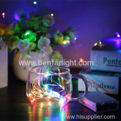 led copper wire string light room party decoration light battery style