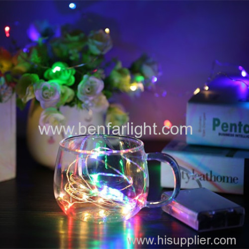 led copper wire string light room party decoration light battery style