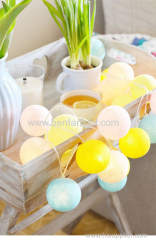 romantic room decoration light led cotton ball string light