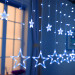 led curtain light room decoration six small star six bigstar