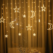 led curtain light romantic room decoration light three small star three bigstar three big moon