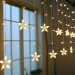 led star curtain light room party decoration light twelve star