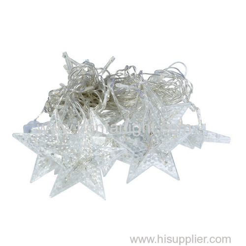 led star curtain light room party decoration light twelve star