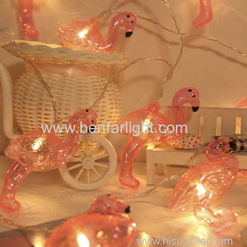 led flamingo string light battery style plug style warm nice room decoration