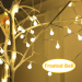 led frosted ball string light festival party decoration