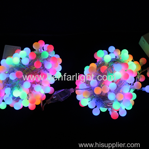 led frosted ball string light festival party decoration