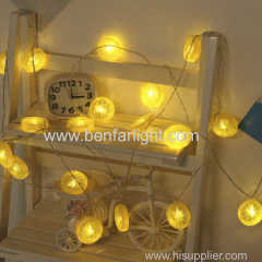 dream girl heart room decoration led lemon string light