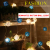 romantic rattan ball string light festive wedding decoration
