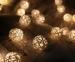 romantic rattan ball string light festive wedding decoration