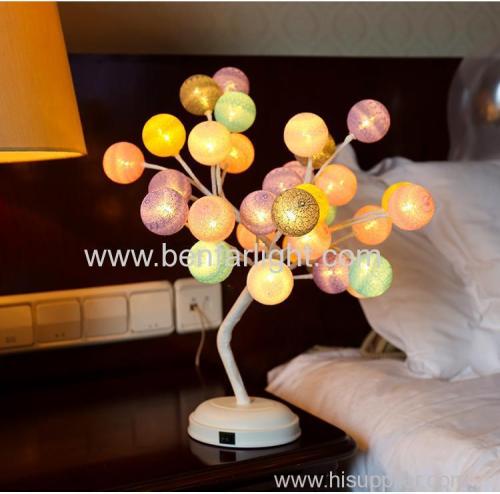 beautiful romantic roses cotton tree light