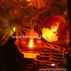 chinese red festive decoration round lantern light