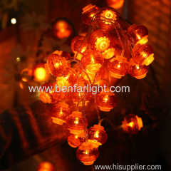 chinese red festive decoration round lantern light