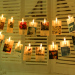 girls like the photo wall design decoration led photo clip string light