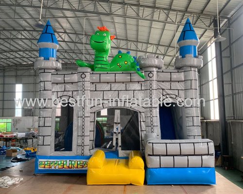 inflatable dinosaur bouncy castle dino jumping castle for sale