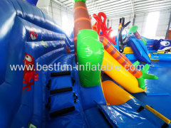 giant inflatable water slide with pools swimming ball toys