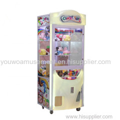 Youwo Coin Operated Crazy Toys 2 Best Crane Machine Game Singapore Claw Arcade Mobedas Mini Juguetes Machine Supplier