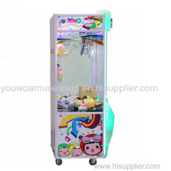 Youwo Coin Operated Crazy Toys 2 Best Crane Machine Game Singapore Claw Arcade Mobedas Mini Juguetes Machine Supplier