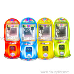 Youwo Prize Game Coin Operated Colorful Superbox 2 Claw Crane Machine Toy Catcher For Sale