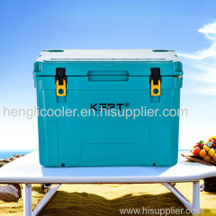 65 QT(62L) lldpe wall and pu formed rotomolded cooler box