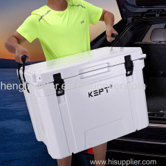 65 QT(62L) lldpe wall and pu formed rotomolded cooler box