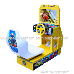 Youwo Game Center Simulator Arcade 22 inch Screen Car Racing Game Dynamic Driving Outrun Steering Wheel With Chair