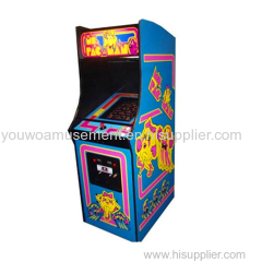 Youwo Coin Operated Wooden Cabinet Pacman Classic Arcade Game Machine