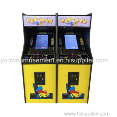 Youwo Coin Operated Wooden Cabinet Pacman Classic Arcade Game Machine