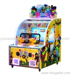 Youwo Coin Operated Electronic 2 Players Ball Shooting Game Machine For Kids