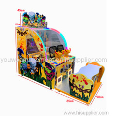 Youwo Coin-operated Video Type Indoor Game Center Crazy Ball With Chair Arcade Ticket Shooting Games Machine For Kids