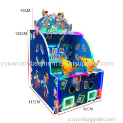 Youwo Coin Pusher Happy Water Gun Shooting Water Games Arcade lottery Redemption Game Machine