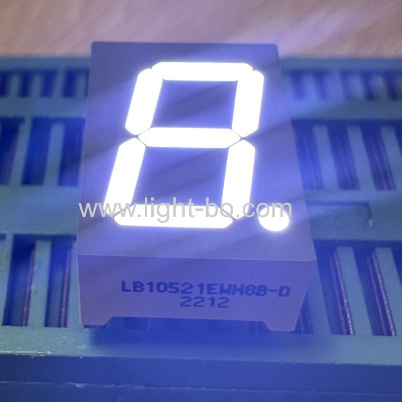 ultra brilhante branco único dígito 0,52 polegadas (13,2 mm) 7 segmentos display led cátodo comum para eletrônicos de consumo