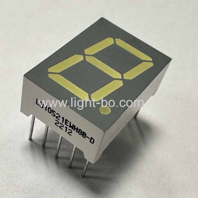 초고휘도 백색 단일 숫자 0.52인치(13.2mm) 7세그먼트 LED 디스플레이 일반 음극 가전제품용