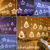 USB christmas tree and star christmas pendant curtain light