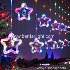 USB christmas tree and star christmas pendant curtain light