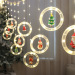 USB round ring christmas pendant curtain light