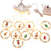 USB round ring christmas pendant curtain light