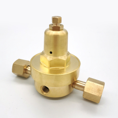 Brass Pressure Reducer and Pressure Reducing Valve Brass Gas Regulator for Helium Argon Oxygen